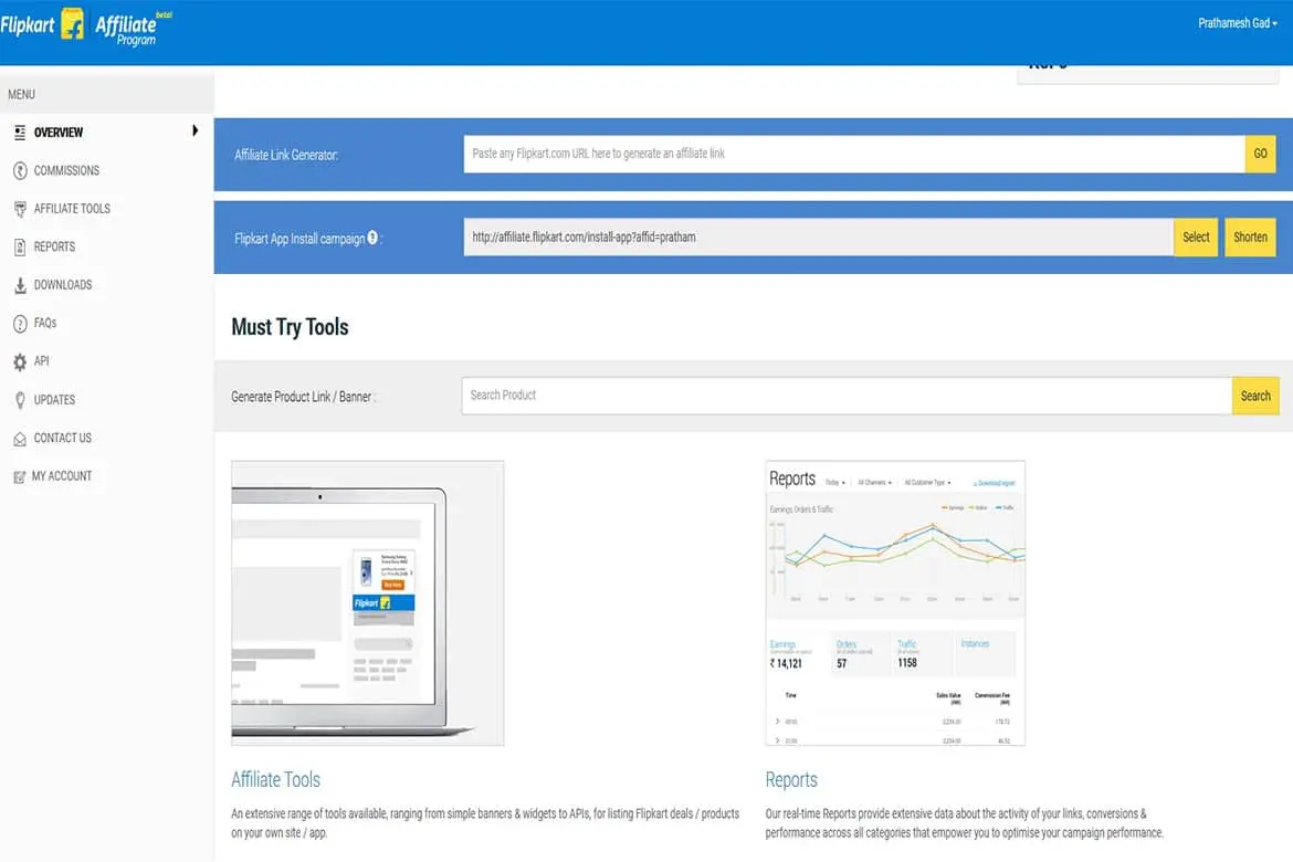 How-to-use-Flipkart-Affiliate-Link-Generator